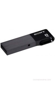 Sony USM-8W/B 8 GB Fancy Pendrive(Black)